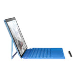 Windows 10 系統，Intel Gemini Lake N4120 四核心最高 2.6GHz，附鍵盤與觸控筆，支援雙頻 WiFi、藍牙、TF 卡與 HDMI，美規插頭，含鍵盤與觸控筆的 W10