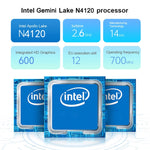 Windows 10 系統，Intel Gemini Lake N4120 四核心最高 2.6GHz，附鍵盤與觸控筆，支援雙頻 WiFi、藍牙、TF 卡與 HDMI，美規插頭，含鍵盤與觸控筆的 W10