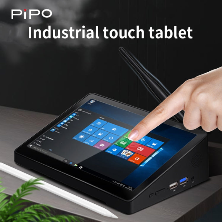 PiPo X9S 一體成型迷你電腦，9.0 吋，4GB+64GB，Windows 10 Intel Celeron J4105 四核心，美規插頭，4GB+64GB