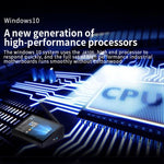 PiPo X9S 一體成型迷你電腦，9.0 吋，4GB+64GB，Windows 10 Intel Celeron J4105 四核心，美規插頭，4GB+64GB
