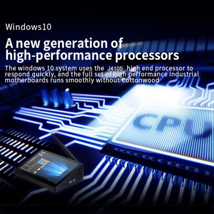 PiPo X9S 一體成型迷你電腦，9.0 吋，4GB+64GB，Windows 10 Intel Celeron J4105 四核心，美規插頭，4GB+64GB