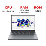 聯想小新16 SE 2025 筆記型電腦，16吋，16GB+512GB，Windows 11，Intel Core i5-13420H 八核心，美規插頭，小新16 SE 2025