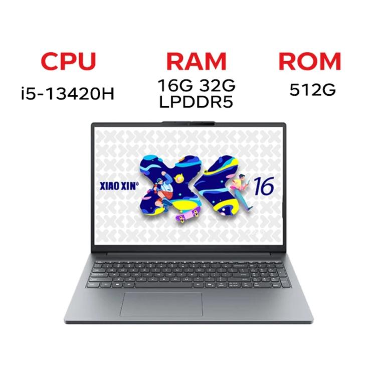 聯想小新16 SE 2025 筆記型電腦，16吋，16GB+512GB，Windows 11，Intel Core i5-13420H 八核心，美規插頭，小新16 SE 2025