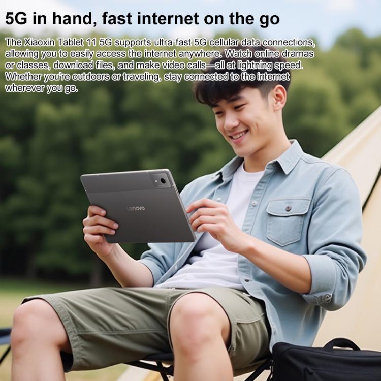 Lenovo 小新 Pad 11 吋 2025 5G 平板，8GB+256GB，Android 15，MediaTek 天璣 6300 八核心，美規插頭，8GB+256GB 5G