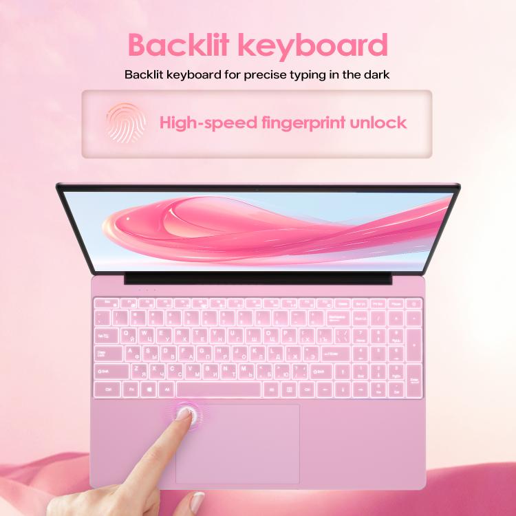 GXMO T152J 15.6吋筆記型電腦，無記憶體，Windows 11 專業版 Intel Celeron N5100 四核心，支援指紋解鎖，美規插頭，無記憶體，美規插頭
