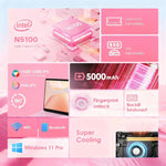 GXMO T152J 15.6 吋筆記型電腦，無記憶體，Windows 11 Pro Intel Celeron N5100 四核心，支援指紋解鎖，英規插頭，無記憶體，英規插頭