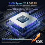 GXMO G156 15.6吋筆記型電腦，16GB+512GB，Windows 11 AMD Ryzen 7 5825U 八核心，支援指紋解鎖，美規插頭，32GB+1TB