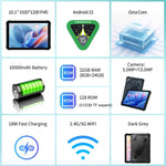 UNIWA UTAB R1040 IP67 防水耐用平板電腦，8GB+128GB，10.1 吋 Android 15 Mediatek MT8786 八核心，網路：4G，美規插頭，UTAB R1040