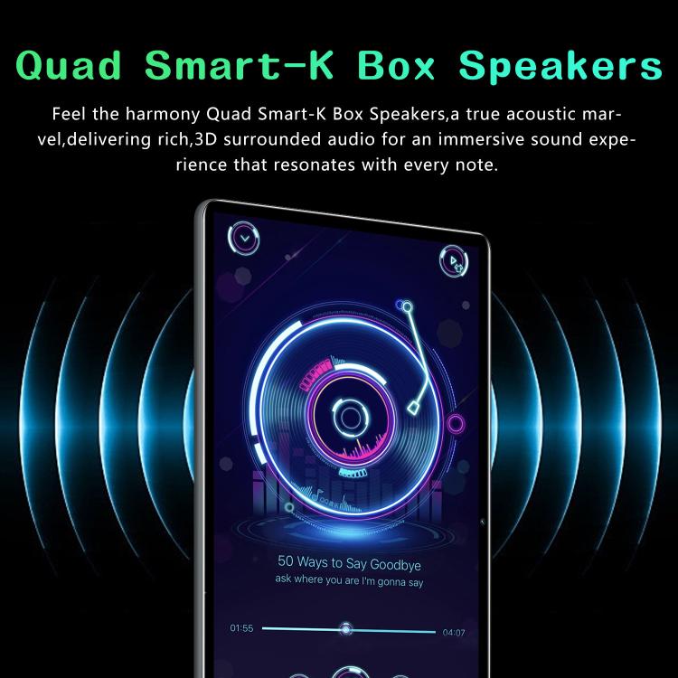 BDF P70 10.1 吋 4G LTE 平板電腦，6GB+128GB，Android 10 MTK6750 八核心，支援雙 SIM，歐規插頭，8GB+256GB，歐規插頭