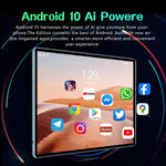 BDF P70 10.1 吋 4G LTE 平板電腦，6GB+128GB，Android 10 MTK6750 八核心，支援雙 SIM，美規插頭，8GB+256GB，美規插頭