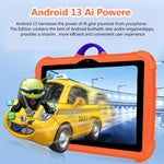 BDF C8 7 吋 WiFi 兒童平板電腦，1GB+16GB，Android 8.1 MTK6735 八核心 CPU，美規插頭，3GB+32GB