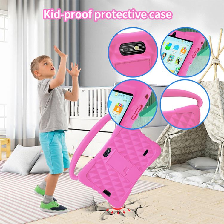 BDF K3 7 吋 WiFi 兒童平板電腦，附矽膠保護套，1GB+16GB，Android 8.1 MTK6735 四核心 CPU，美規插頭，3GB+32GB