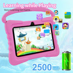 BDF K3 7 吋 WiFi 兒童平板電腦，附矽膠保護套，2GB+32GB，Android 8.1 MTK6735 四核心 CPU，美規插頭，4GB+64GB