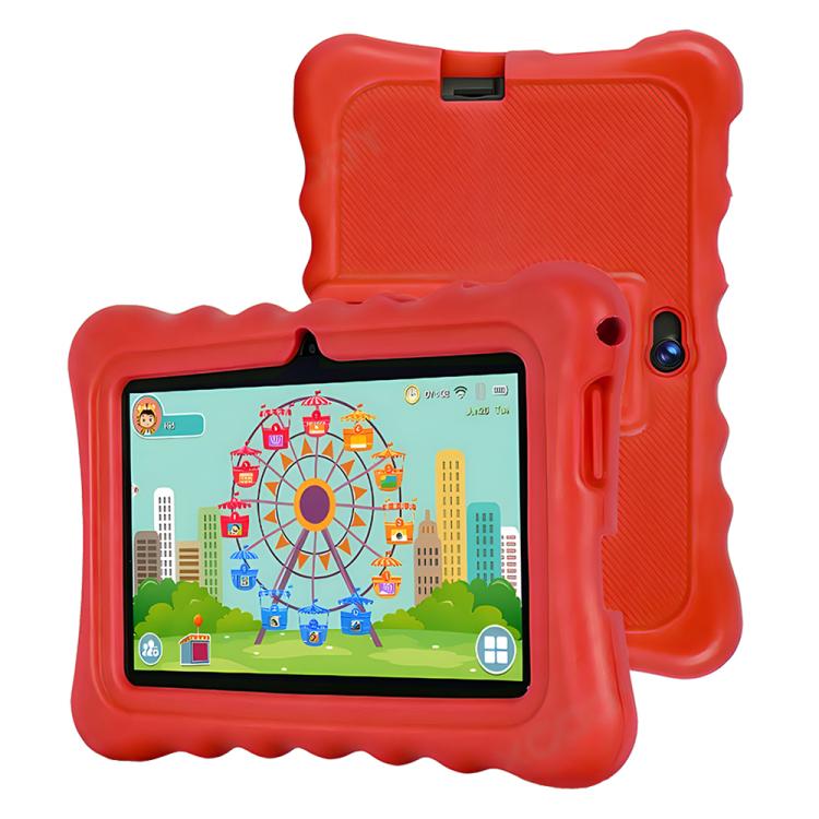 BDF T7 7 吋 WiFi 兒童平板電腦，附矽膠保護套，2GB+32GB，Android 8.1 MTK6735 四核心 CPU，美規插頭，4GB+64GB