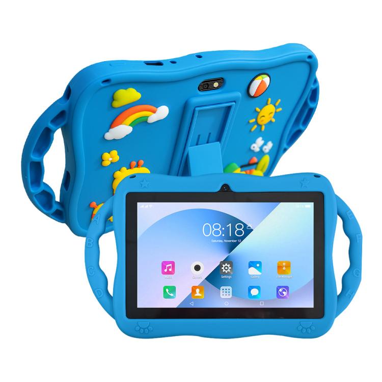 BDF 7 吋 WiFi 兒童平板電腦，附長頸鹿矽膠保護套，1GB+16GB，Android 8.1 MTK6735 四核心處理器，美規插頭，3GB+32GB