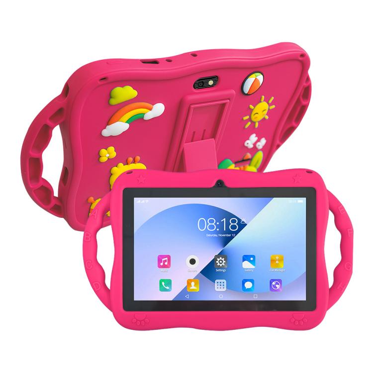 BDF 7 吋 WiFi 兒童平板電腦，附長頸鹿矽膠保護套，2GB+32GB，Android 8.1 MTK6735 四核心處理器，美規插頭，4GB+64GB