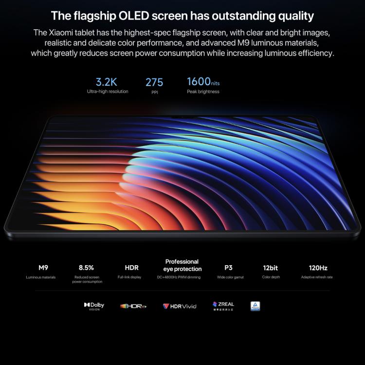 Xiaomi Pad 7 Ultra 14 吋，12GB+512GB，HyperOS 2，XRING O1 3nm 十核心 CPU，12GB+512GB