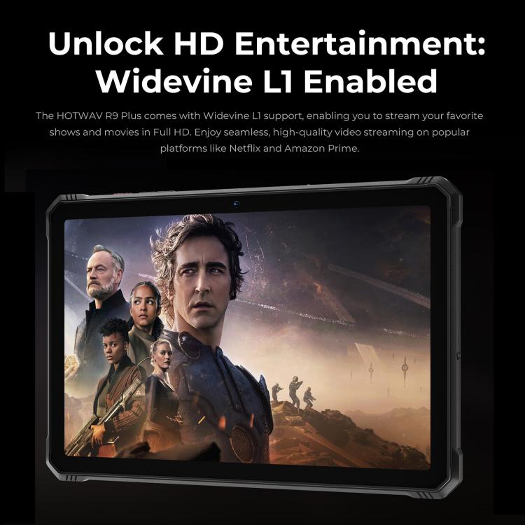HOTWAV Tab R9 Plus IP68/IP69K 防護平板，8GB+512GB，11 吋 Android 14 Unisoc T7280 八核心 4G 網路，全球版含 Google Play，歐規插頭，Tab R9 Plus