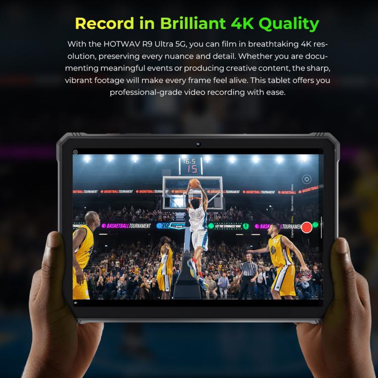 HOTWAV Tab R9 Ultra IP68/IP69K 防護平板，8GB+512GB，11 吋 Android 15 Unisoc T8200 八核心 5G 網路，全球版含 Google Play，歐規插頭，Tab R9 Ultra