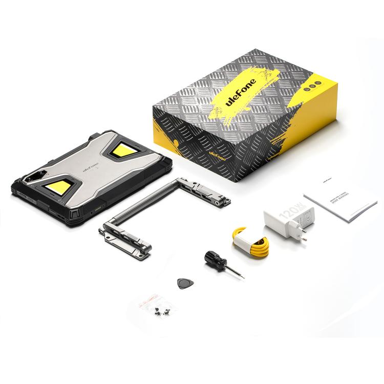 Ulefone Armor Pad 5 Pro 防護平板電腦，12GB+512GB，11 吋 Android 15 MediaTek 天璣 7400X 八核心 5G 網路，歐規插頭，Armor Pad 5 Pro