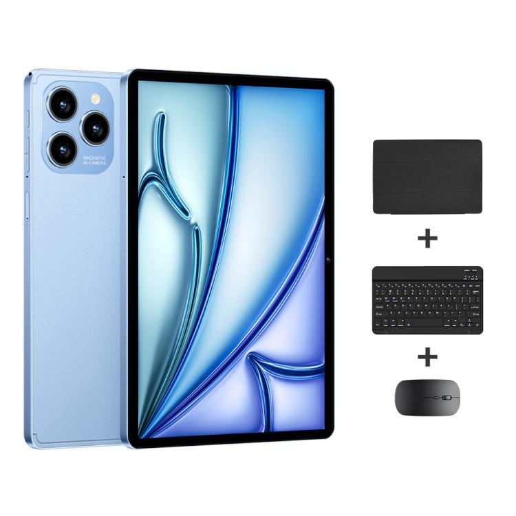 Pad 8 Pro 10.1 吋 4G LTE 平板電腦組合套裝，4GB+32GB，Android 10 MT6755 八核心，附鍵盤／滑鼠／皮套，歐規插頭，歐規插頭