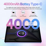 Pad 8 Pro 10.1 吋 4G LTE 平板電腦組合套裝，4GB+32GB，Android 10 MT6755 八核心，附鍵盤／滑鼠／皮套，歐規插頭，歐規插頭