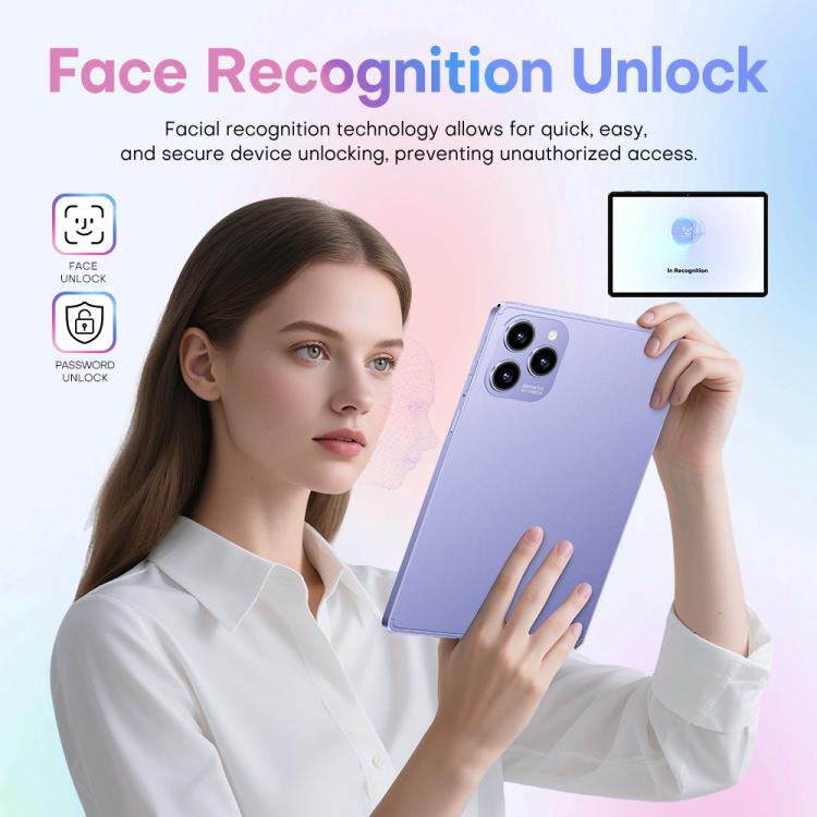 Pad 8 Pro 10.1 吋 4G LTE 平板電腦組合套裝，4GB+32GB，Android 10 MT6755 八核心，附鍵盤／滑鼠／皮套，歐規插頭，歐規插頭
