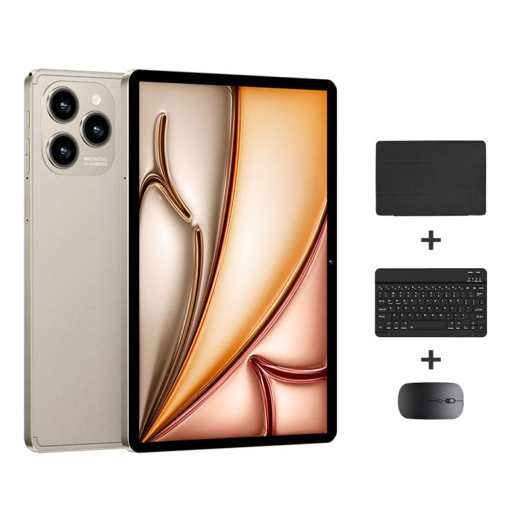Pad 8 Pro 10.1 吋 4G LTE 平板電腦組合套裝，4GB+32GB，Android 10 MT6755 八核心，附鍵盤／滑鼠／皮套，英規插頭，英規插頭