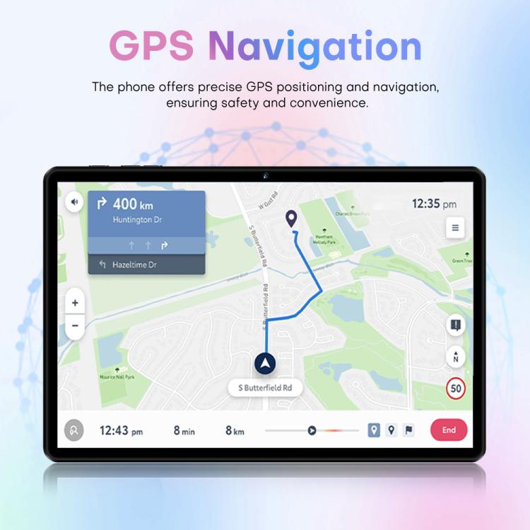 Pad 8 Pro 10.1 吋 4G LTE 平板電腦組合套裝，4GB+32GB，Android 10 MT6755 八核心，附鍵盤／滑鼠／皮套，澳規插頭，澳規插頭