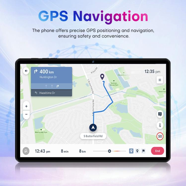 Pad 9 Pro 10.1 吋 4G LTE 平板電腦組合套裝，4GB+32GB，Android 10 MT6755 八核心，附鍵盤／滑鼠／皮套，美規插頭，美規插頭