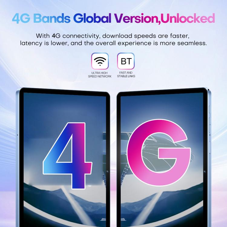 Pad 9 Pro 10.1 吋 4G LTE 平板電腦組合套裝，4GB+32GB，Android 10 MT6755 八核心，附鍵盤／滑鼠／皮套，歐規插頭，歐規插頭