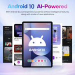 Pad 9 Pro 10.1 吋 4G LTE 平板電腦組合套裝，4GB+32GB，Android 10 MT6755 八核心，附鍵盤／滑鼠／皮套，英規插頭，英規插頭