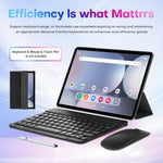 Pad 9 Pro 10.1 吋 4G LTE 平板電腦組合套裝，4GB+32GB，Android 10 MT6755 八核心，附鍵盤／滑鼠／皮套，英規插頭，英規插頭