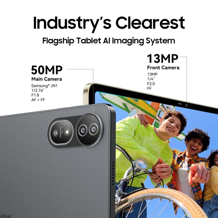 Blackview MEGA 12 平板電腦，12GB+256GB，12.2 吋 Android 16 MediaTek Dimensity 7200 八核心，網路：5G，全球版含 Google Play