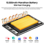 Blackview MEGA 12 平板電腦，12GB+256GB，12.2 吋 Android 16 MediaTek Dimensity 7200 八核心，網路：5G，全球版含 Google Play