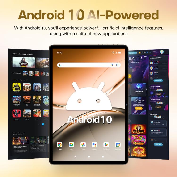 Pad 8 Ultra 10.1 吋 3G 通話平板電腦，3GB+32GB，Android 10 MTK6755 八核心，澳規插頭，澳規插頭