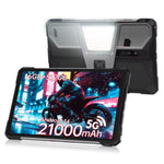 Unihertz 8849 Tank Pad 防摔平板電腦與投影機，16GB+512GB，10.95 吋 Android 14 Dimensity 8200 八核心 5G 網路，歐規插頭，Tank Pad 5G 網路