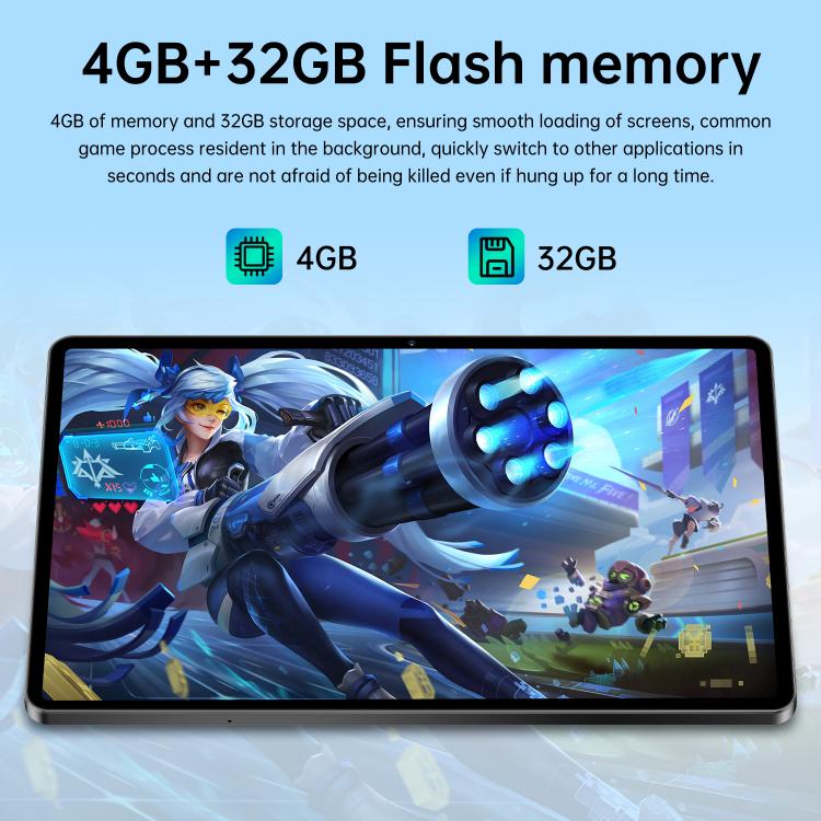 Pro 13 10.1 吋 4G LTE 平板電腦，4GB+32GB，Android 10 MTK6755 八核心，歐規插頭，歐規插頭