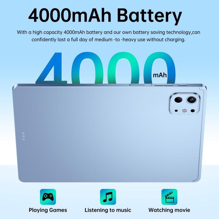 Pro 13 10.1 吋 4G LTE 平板電腦，4GB+32GB，Android 10 MTK6755 八核心，英國插頭，英國插頭