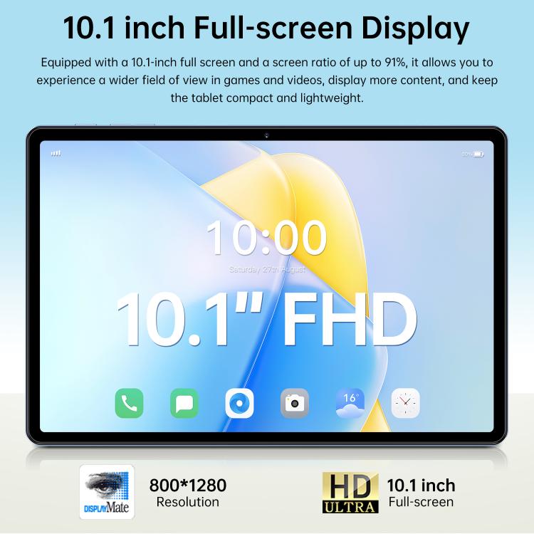 Pad 7 Pro 10.1 吋 4G LTE 平板電腦，4GB+32GB，Android 10 MTK6755 八核心，歐規插頭，歐規插頭