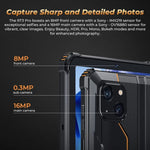 OUKITEL RT3 Pro 4G 網路 IP68/IP69K 防摔平板，4GB+128GB，8.0 吋 Android 14 MediaTek G81 八核心 支援雙 SIM，歐規插頭，RT3 Pro 4GB+128GB