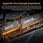 OUKITEL RT3 Pro 4G 網路 IP68/IP69K 防摔平板，4GB+128GB，8.0 吋 Android 14 MediaTek G81 八核心 支援雙 SIM，歐規插頭，RT3 Pro 4GB+128GB