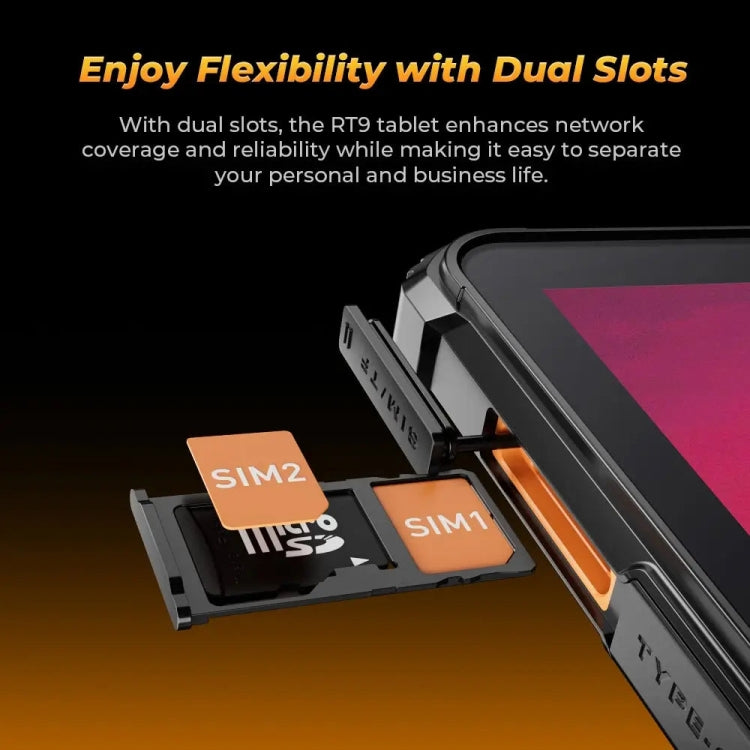 OUKITEL RT9 4G 網路 IP68/IP69K 防摔平板，6GB+256GB，11 吋 Android 14 Unisoc T606 八核心 支援雙 SIM，歐規插頭，RT9 6GB+256GB