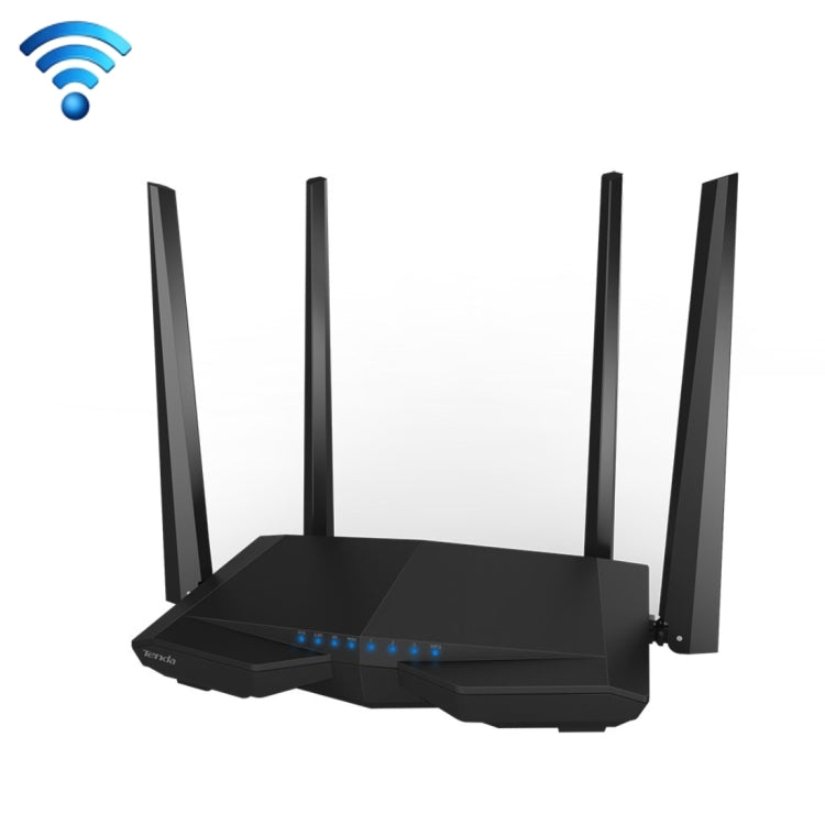 Tenda AC6 AC1200智能雙頻無線路由器5GHz 867Mbps + 2.4GHz 300Mbps WiFi路由器，配備4*5dBi外置天線，AC6