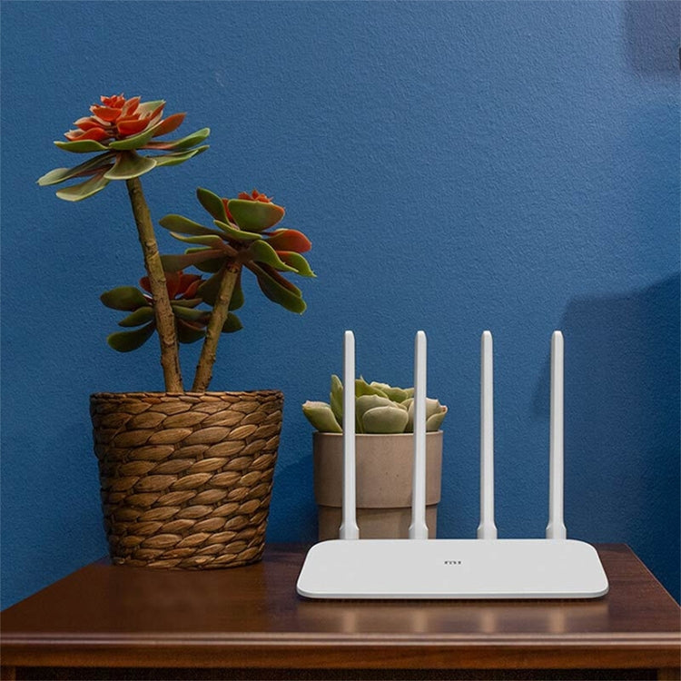 原裝小米WiFi路由器4A智能APP控制AC1200 1167Mbps 128MB 2.4GHz & 5GHz雙核CPU千兆以太網口無線路由器中繼器，配備4根天線，支持網頁及Android和iOS，美規插頭，4A（雙核CPU）