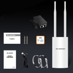COMFAST CF-EW72 1200Mbps戶外防水信號放大無線路由器中繼WIFI基站，配備2根天線，CF-EW72北美版