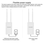 COMFAST CF-E5 300Mbps 4G戶外防水信號放大無線路由器中繼WIFI基站，配備2根天線，亞太版，CF-E5，亞太版