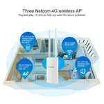 COMFAST CF-E5 300Mbps 4G戶外防水信號放大無線路由器中繼WIFI基站，配備2根天線，亞太版，CF-E5，亞太版