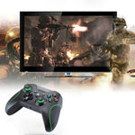 有線 USB 遊戲控制器手把，適用於 XBOX ONE 主機 / 電腦 / 筆電，線長約 2.1 米，HSY-008（黑色）