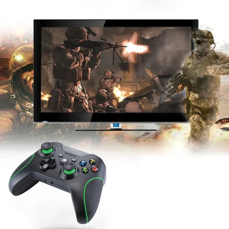 有線 USB 遊戲控制器手把，適用於 XBOX ONE 主機 / 電腦 / 筆電，線長約 2.1 米，HSY-008（黑色）